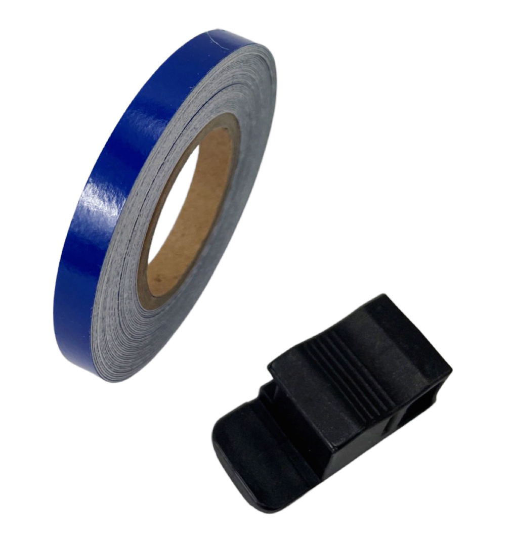 Universeel Scooter Bromfiets Tape Wiel Reflectie 5mm X 6 M Blauw Velglint 3m