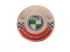 Puch World Champion embleem rond 90mm voor koplamp Maxi MV VS