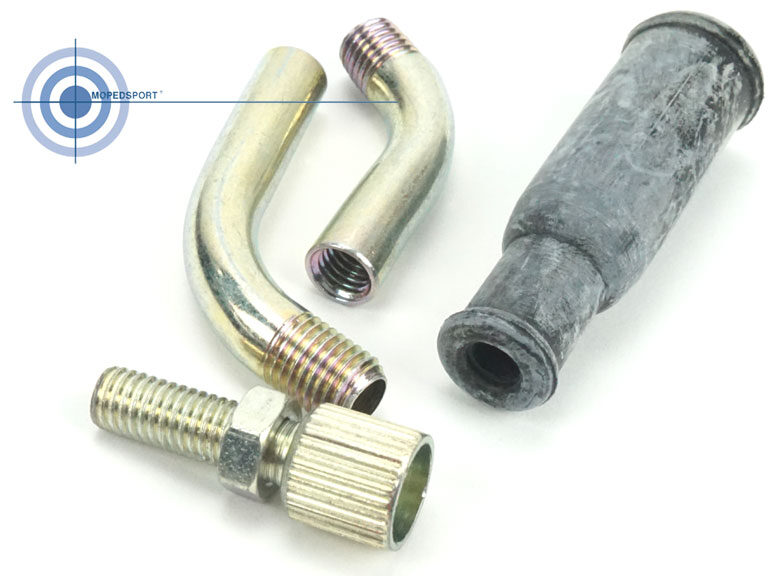 Dellorto Carburateur Stelbocht 70 Graden+gaskabelhoedje Phbg Set Origineel Dellorto