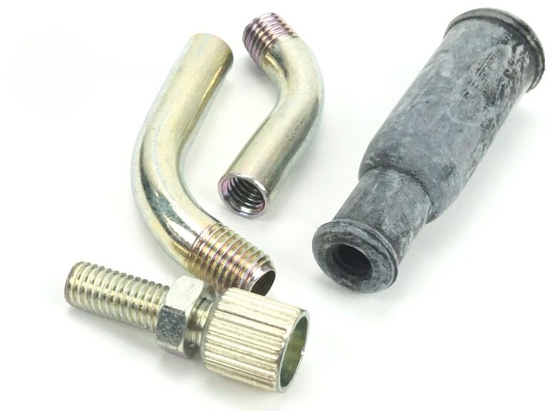 Dellorto carburateur stelbocht 70 graden+gaskabelhoedje PHBG set origineel Dellorto