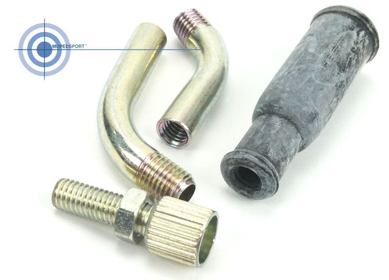 Dellorto Carburateur Stelbocht 70 Graden+gaskabelhoedje Phbg Set Origineel Dellorto