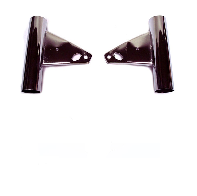 Bromfiets 529 530 Ks80 Lampoor Set Chroom 529/530 Ks80 Voor Vierkante Koplamp Koplampoor Koplamphouder