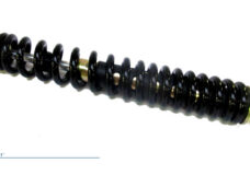 Zwarte achterschokbreker 315mm voor Peugeot V-Clic GY6 QMB139 scooter