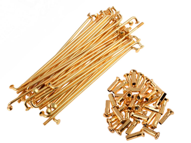 Universeel Spakenset 143.5mm - 90 Graden Kop - 16 Inch - Dikte 3.1mm - 36 Stuks Goud Spaak Simson