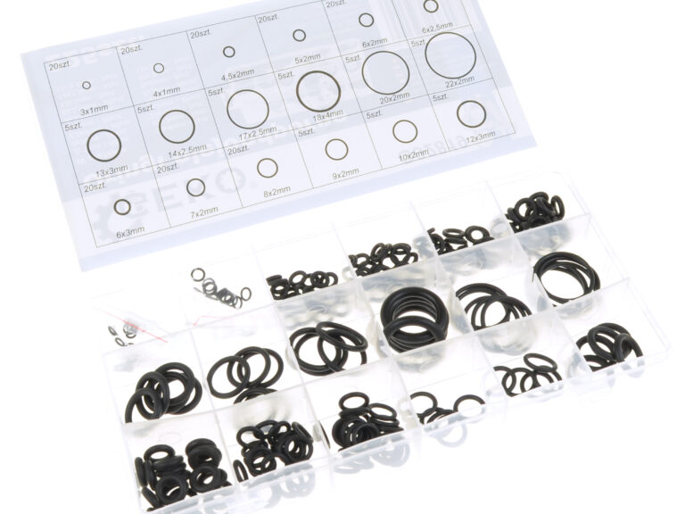 Universeel O-ring / Oring Set 18 Maten 225-delig Nbr Rubber 3x1 - 4x1 - 4.5x2 - 5x2 - 6x2 - 6x2.5 - 13x3 - 14x2.5 - 17x2.5 - 18x4 - 20x2 - 22x2 - 6x3 - 7x2 - 8x2 - 9x2 - 10x2 - 12x3