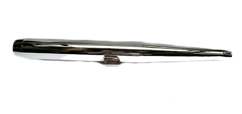 Kreidler Ks Uitlaat Open Chroom Demper - Lang Diameter Uitlaat: 70mm - Spruitstukaansluiting: 28mm