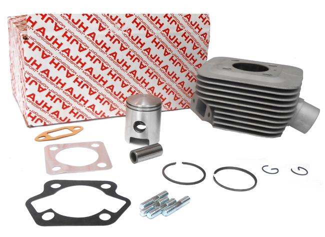 Kreidler Cilinder + Zuiger 44mm 70cc Geforceerde Koeling Schuine Inlaat