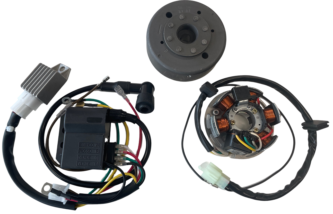 Elektronische 12V ontsteking type Koku met CDI en vliegwiel voor Kreidler en Sachs
