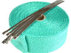 Universeel Bromfiets Werkplaats Scooter Thermische / Isolatie Hitte Uitlaat Band / Tape Groen 50mm Breed - 5 M Lang - 1.5mm Dik