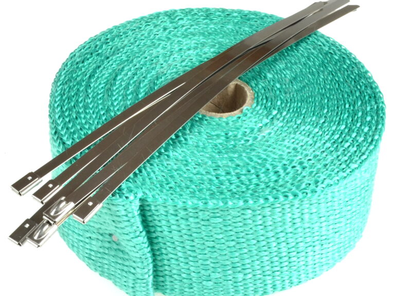 Universeel Bromfiets Werkplaats Scooter Thermische / Isolatie Hitte Uitlaat Band / Tape Groen 50mm Breed - 5 M Lang - 1.5mm Dik