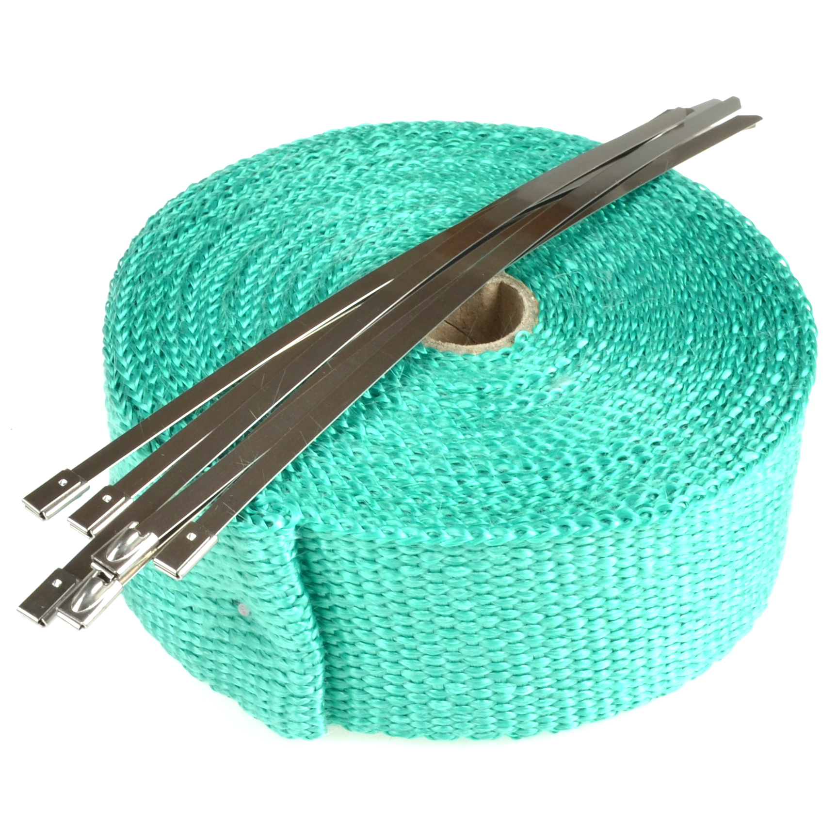 Universeel Bromfiets Werkplaats Scooter Thermische / Isolatie Hitte Uitlaat Band / Tape Groen 50mm Breed - 5 M Lang - 1.5mm Dik