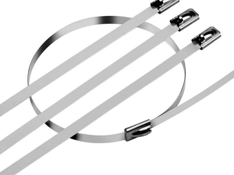 Universeel Tiewrapset Metaal 4 Stuks 30cm Rvs Voor Isolatie Hitteband Uitlaat (artikel 8144 / 8717 / 8641 Etc) Kabelbinders 300mm