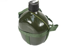 Aluminium veldfles 1.7 liter legergroen accessoire voor brommer en scooter