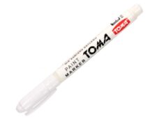 Universeel Gereedschap Stift / Pen Wit Voor Staal - Hout - Rubber - Kunststof - Glas En Banden - Bandenstift (made In Eu)