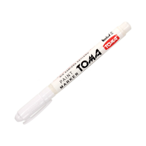 Universeel Gereedschap Stift / Pen Wit Voor Staal - Hout - Rubber - Kunststof - Glas En Banden - Bandenstift (made In Eu)