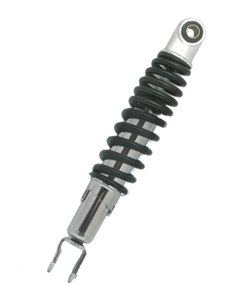 Honda Wallaroo Buxy Schokbreker Set 280mm Zwart / Zwarte - Chroom Veer Te Gebruiken Voor Wallaroo / Peugeot Buxy