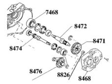 Gilera/piaggio/vespa Kogellager 6204 2rs1 20x47x14 Transmissie/achteras Runner/stalker/nrg/zip/typhoon/sfera/ Quartz 434735 Skf