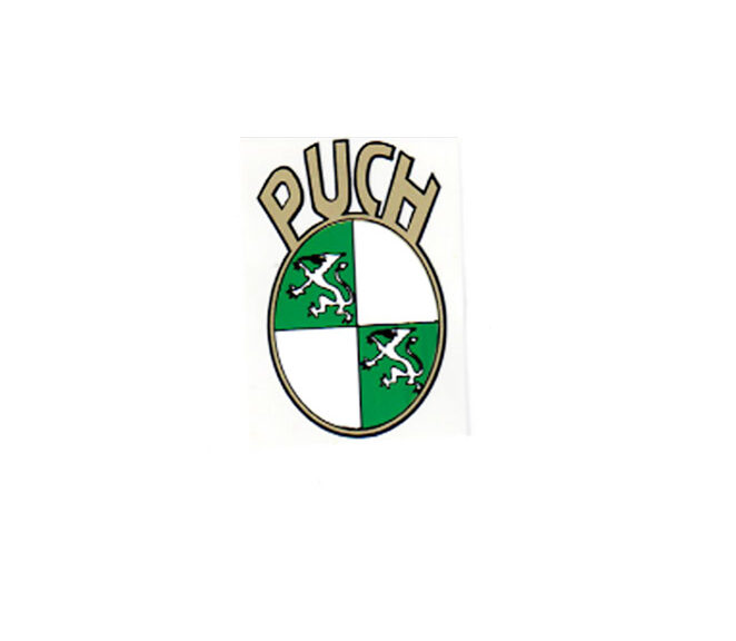PUCH Schild sticker Puch 33 x 57mm