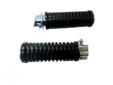 Honda C50 C70 Universeel Voetrust Set - Duo Voetsteun Zwart - 113mm Lang Honda Mb Mt