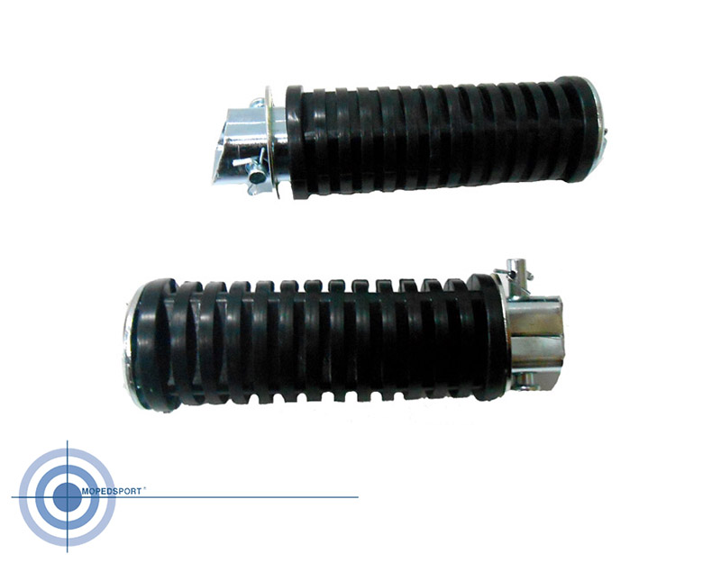 Honda C50 C70 Universeel Voetrust Set - Duo Voetsteun Zwart - 113mm Lang Honda Mb Mt