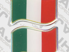 Universeel Bromfiets Scooter Italie Vlag Golvend Links/rechts Zelfklevend Sticker