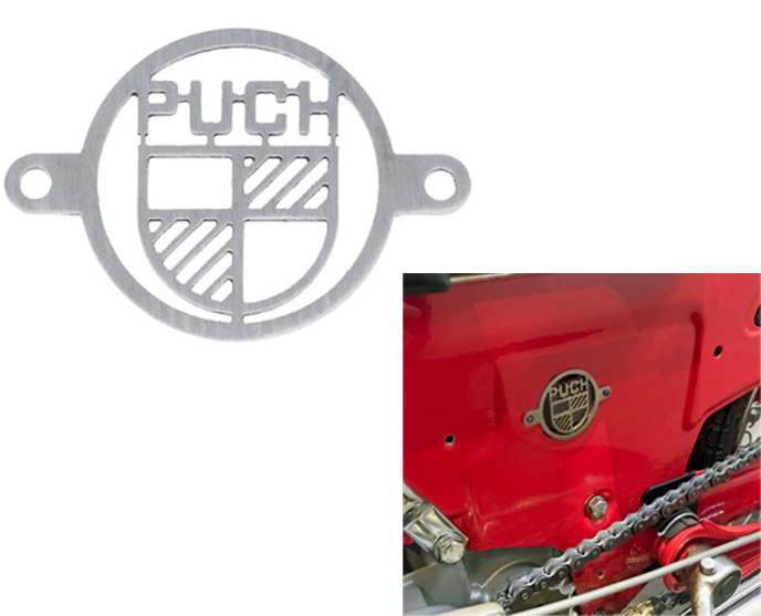 Puch Ms/mv Vs Afdekplaat Voor Luchtfilter Gat Frame rvs (52mm Breed Tussen Bevestigingspunten) 2mm Dik Frame