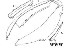 Aprilia Framecover Sr50 Www 2000 Blauw 8249714 Frame Delen/zijscherm