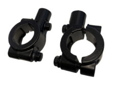 Universeel Spiegel Adapter Steun Klem 22mm Stuur - 10mm Zwart Set Spiegelsteun