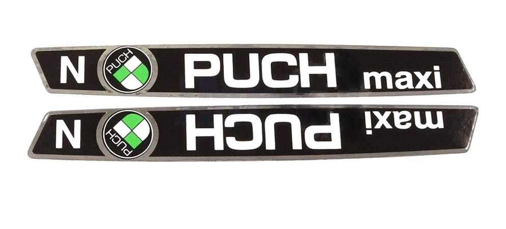 Puch Maxi Tanktransferset Puch Maxi N Zwart / Chroom