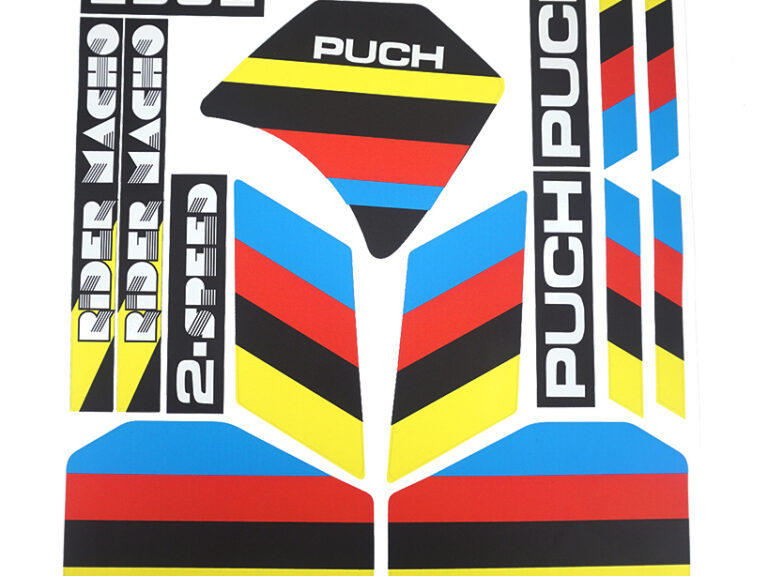 Puch Maxi Stickerset 2 Speed Zwart 19-delig