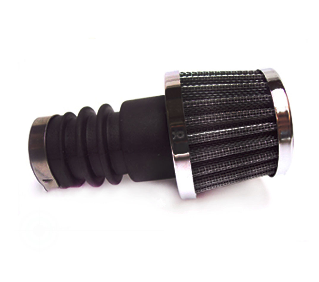 Chroom powerfilter 29mm voor Puch Maxi bromfiets carburateur