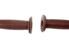 Universeel Bromfiets Scooter Handvat Set Licht Bruin 22 & 24mm Stuur