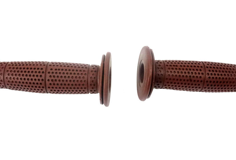 UNIVERSEEL BROMFIETS SCOOTER Handvat set licht bruin 22 & 24mm STUUR