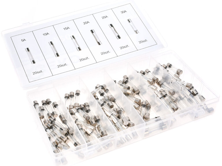 Universeel Assortiment Glaszekering Set 120-delig - 5a 20 Stuks - 10a 20 Stuks - 15a 20 Stuks - 20a 20 Stuks - 25a 20 Stuks - 30a 20 Stuks