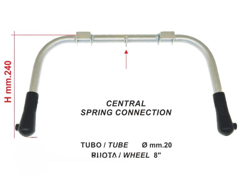 Vespa Super 125/150 Middenstandaard Verzinkt Dia 20 Voor Wiel 8" 125cc Since Vn83t 150cc Vbb1t