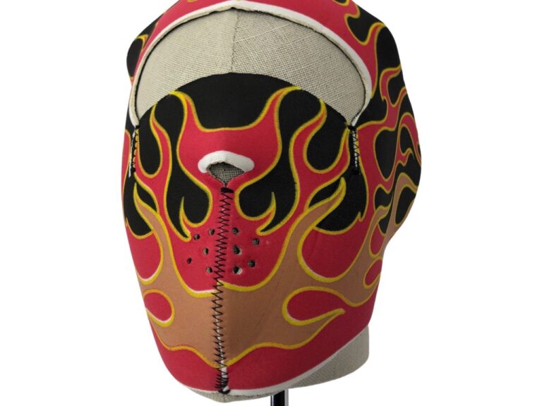 UNIVERSEEL Foam masker flames winddicht en zeer warm - Neopreen - 18CM x 21CM Moped bandana / masker