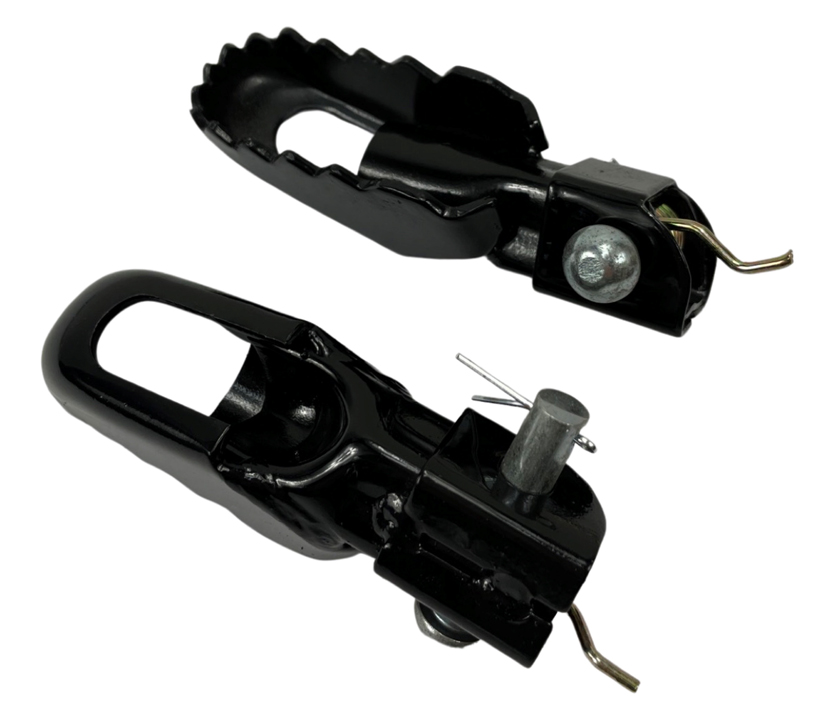 Honda Mt Voorvoetsteun Set Links + Rechts Zwart Honda Mt5 / Mt8 Voetsteun