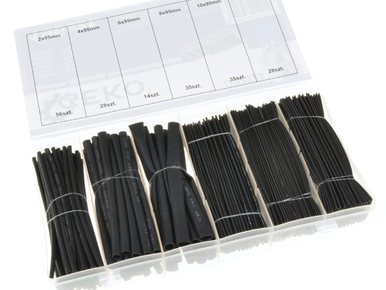 Universeel Assortimentset Krimpkousen 196-delig 6 Maten: 56x 2mm X 95mm 28x 4mm X 95mm 14x 6mm X 95mm 35x 8mm X 95mm 35x 10mm X 95mm 28x 12mm X 95mm Zwart