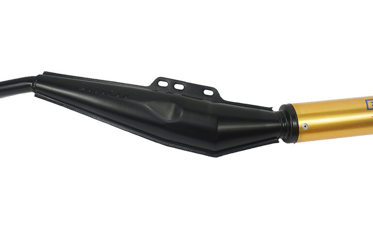 Puch Maxi Biturbo Uitlaat Zwart - Goud 25mm