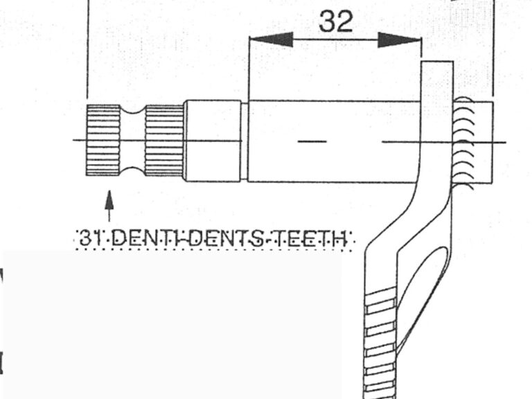 China Scooter/qmb139/gy6 Kickstartas 31 76mm Buzzetti