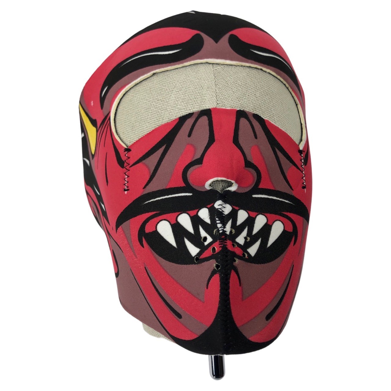 Universeel Foam Masker Red Devil Winddicht En Zeer Warm - Neopreen - 18cm X 21cm Moped Bandana / Masker