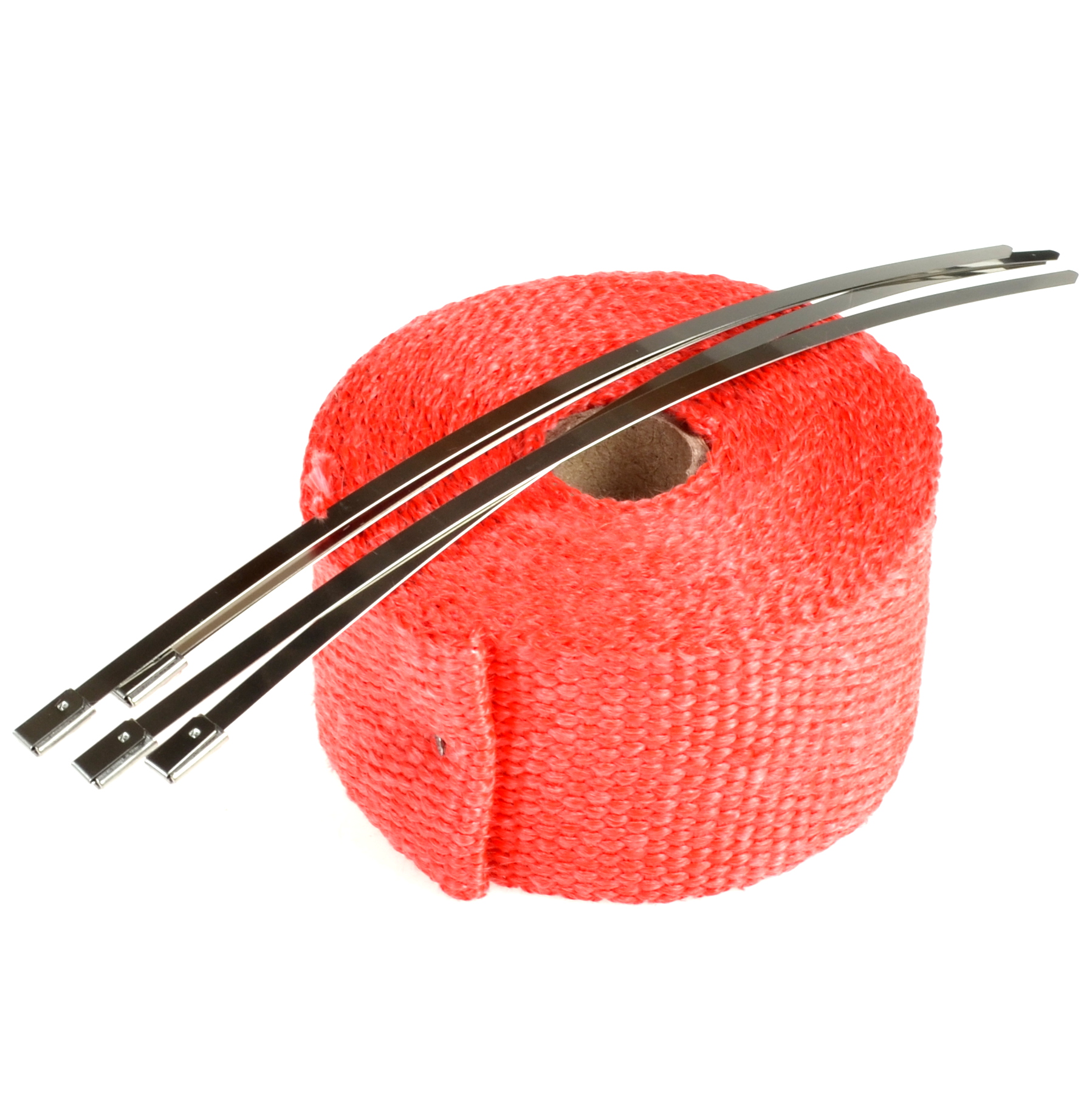 Universeel Bromfiets Werkplaats Scooter Thermische / Isolatie Hitte Uitlaat Band / Tape Rood 50mm Breed - 5 Meter Lang - 1.5mm Dik