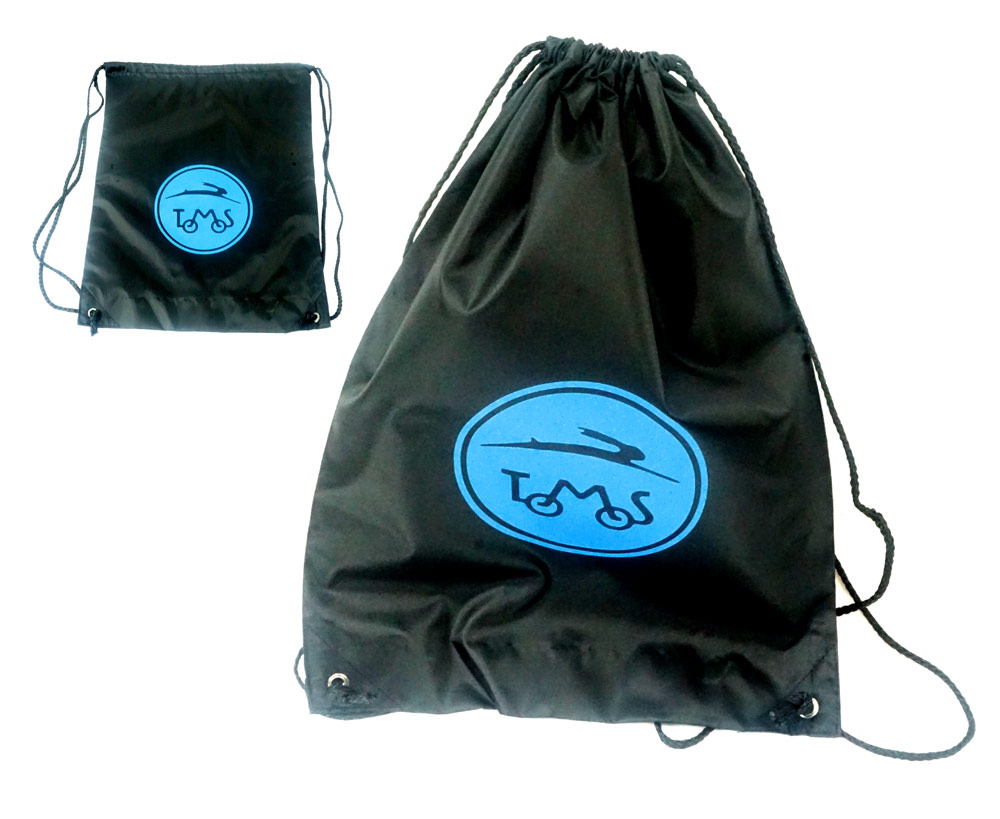 Tomos Rugzak Nylon Tomos Zwart - Blauw 30 X 40cm