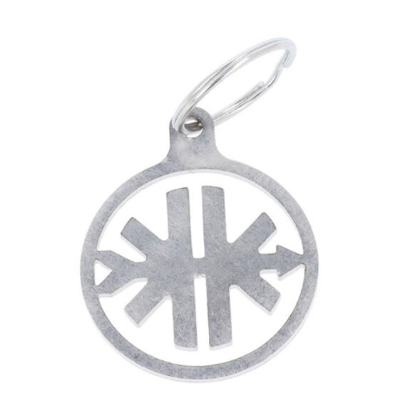 Kreidler Sleutelhanger Rvs Met Kreidler Logo Diameter 41mm 2mm Dik