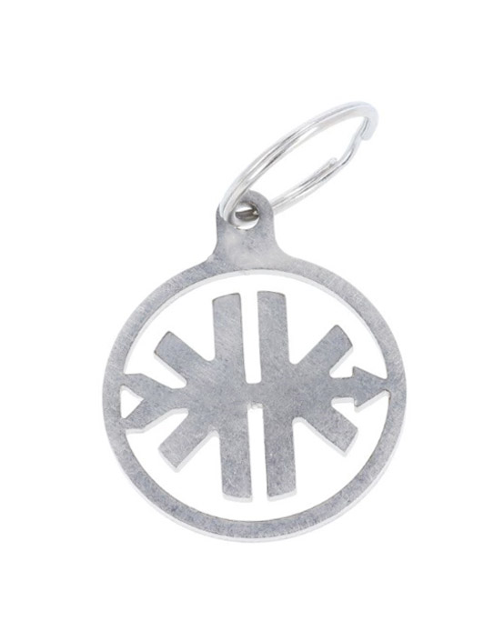 Kreidler Sleutelhanger Rvs Met Kreidler Logo Diameter 41mm 2mm Dik