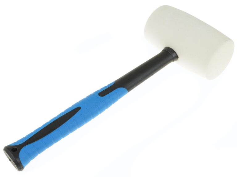Universeel Rubber Hamer Wit 1300 Gram - 35cm Lang - Diameter Kop 70mm