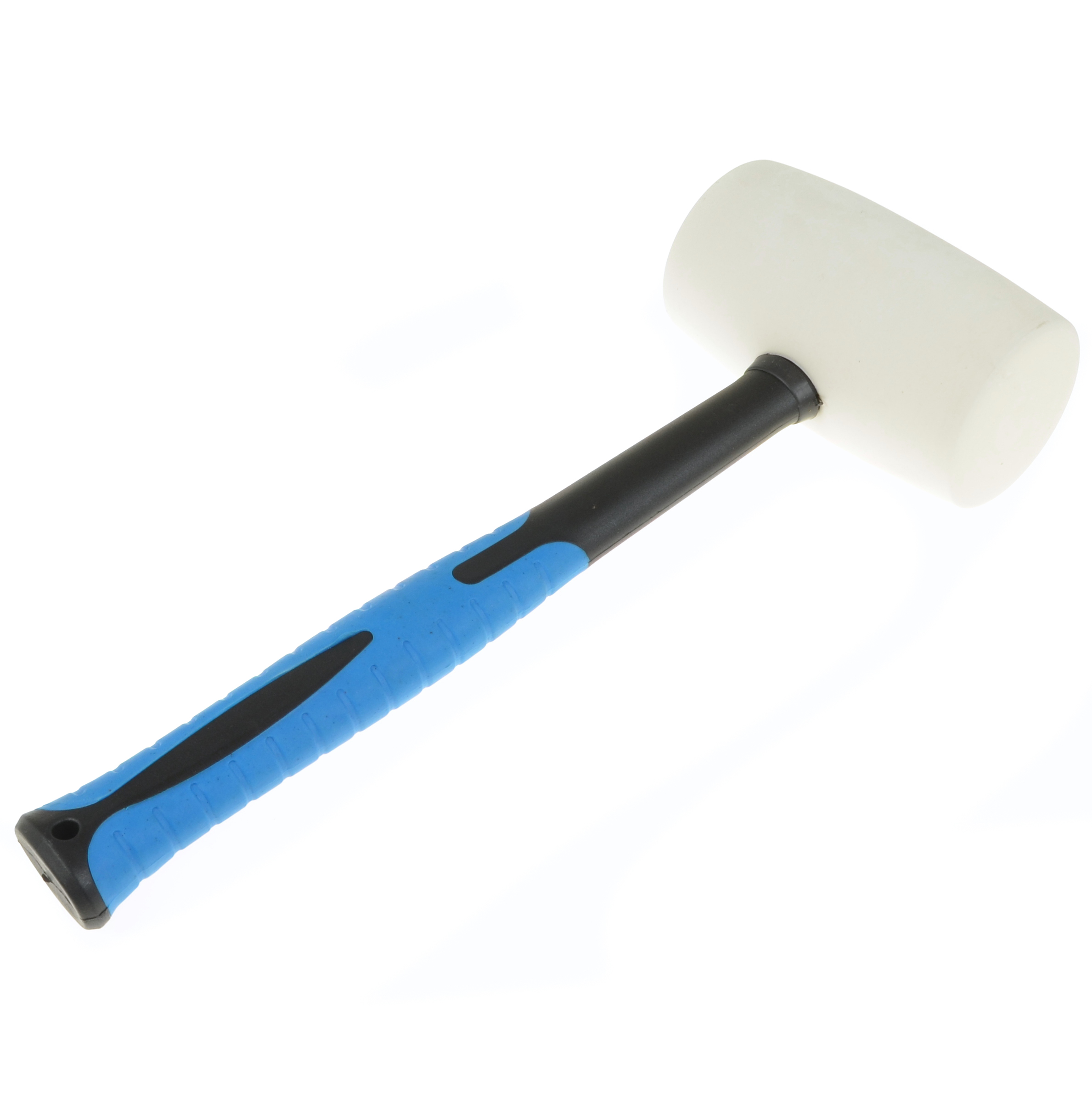 Universeel rubber hamer wit 1300 gram - 35cm lang - diameter kop 70mm
