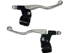 Universeel/puch Maxi Remgreep Set Kort Lusito Aluminium Handel Set Stuur Zwart/chroom Stuur