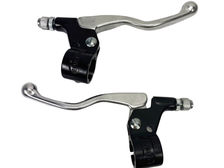 Universeel/puch Maxi Remgreep Set Kort Lusito Aluminium Handel Set Stuur Zwart/chroom Stuur