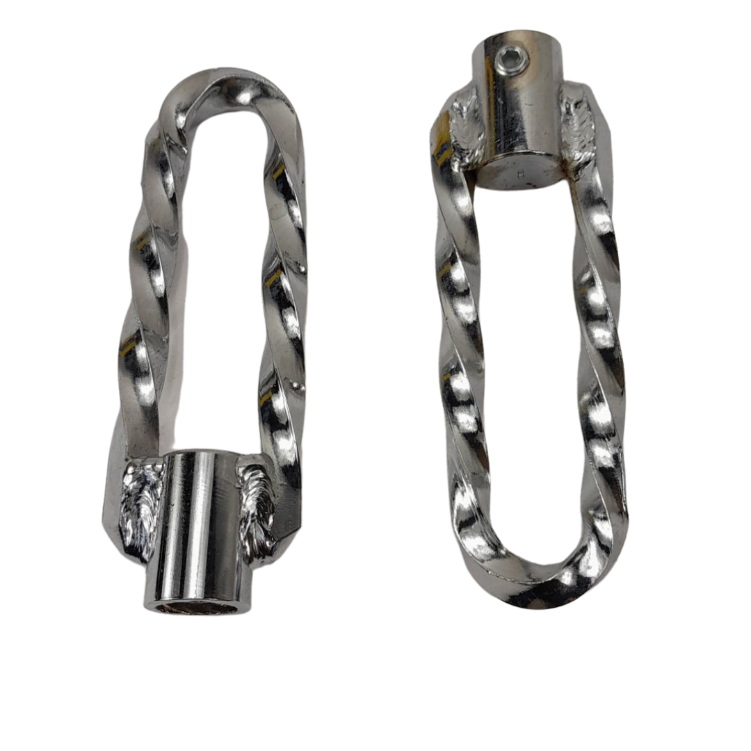 Universeel/puch Maxi/vespa Voetsteun Metaal Gedraaid 11mm Frame